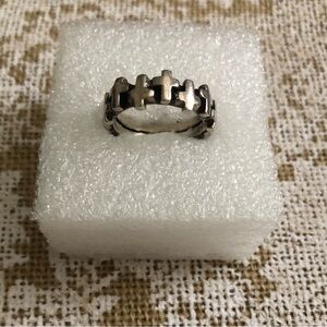 Silver Cross Ring